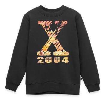 X 2004 Nom Année de naissance Cadeau - Sweat Premium enfant bio - noir - Devant - AI Model Kid Female (0cm)