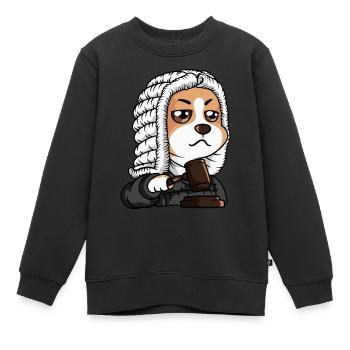 Richter - Kinder Premium Organic Sweatshirt - Schwarz - Vorne - AI Model Kid Female (0cm)