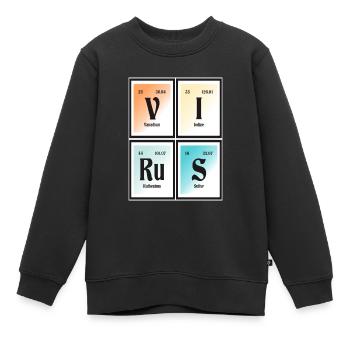 Virus - Periodensystem der Elemente - Kinder Premium Organic Sweatshirt - Schwarz - Vorne - AI Model Kid Female (0cm)