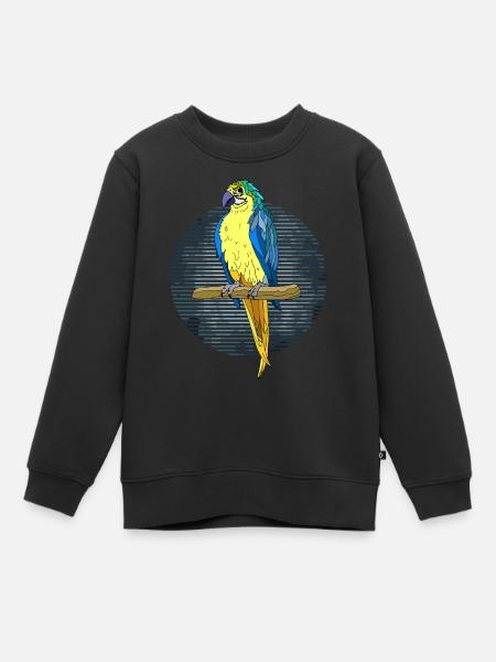 Oiseau - Sweat Premium enfant bio - noir