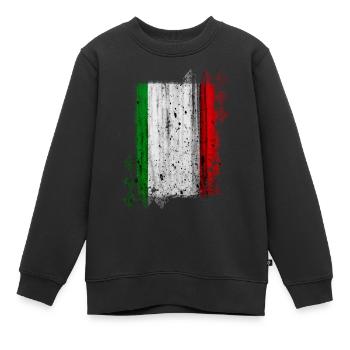 Italie Italie Italie Rome Europe Italie Italie Milan - Sweat Premium enfant bio - noir - Devant - AI Model Kid Female (0cm)