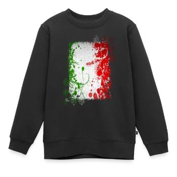 Italie Italie Italie Rome Europe Italie Italie Milan - Sweat Premium enfant bio - noir - Devant - AI Model Kid Female (0cm)