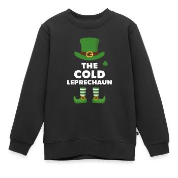 Le lutin froid - Sweat Premium enfant bio - noir - Devant - AI Model Kid Female (0cm)