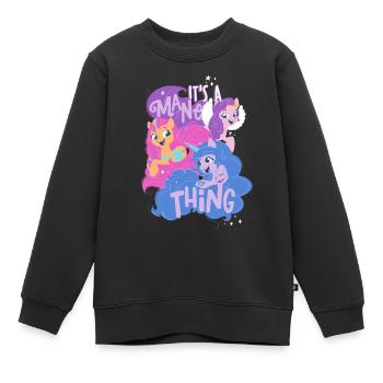 My Little Pony It's A Mane Thing - Kinder Premium Organic Sweatshirt - Schwarz - Vorne - AI Model Kid Female (0cm)