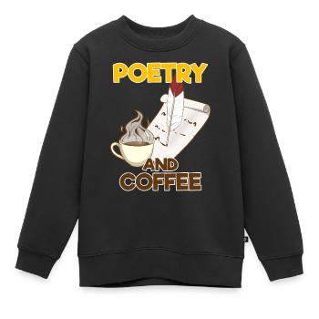 Poète Poésie Poète Poésie I Don - Sweat Premium enfant bio - noir - Devant - AI Model Kid Female (0cm)