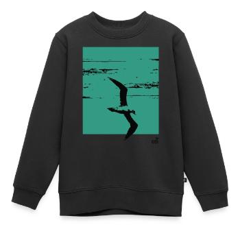 Alcatraz und Flucht - Kinder Premium Organic Sweatshirt - Schwarz - Vorne - AI Model Kid Female (0cm)