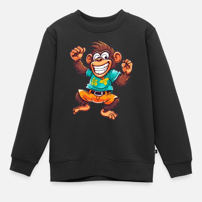 Singeries - Sweat Premium enfant bio - noir