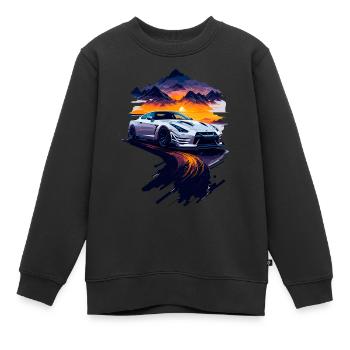 Sportwagen - Kinder Premium Organic Sweatshirt - Schwarz - Vorne - AI Model Kid Female (0cm)