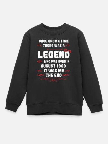 Il était une fois une légende. Août 1969 Anniversaire - Sweat Premium enfant bio - noir