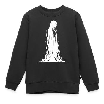 Banshee (weiß) - Kinder Premium Organic Sweatshirt - Schwarz - Vorne - AI Model Kid Female (0cm)