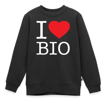 J’AIME BIO - Sweat Premium enfant bio - noir - Devant - AI Model Kid Female (0cm)