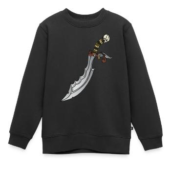 Dolchmesser 90 W - Kinder Premium Organic Sweatshirt - Schwarz - Vorne - AI Model Kid Female (0cm)