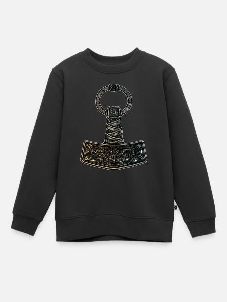 Mjölnir - Kids Premium Organic Sweatshirt - black