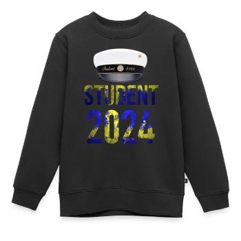Remise des diplômes de la classe 2024 Fête de remise des diplômes du lycée - Sweat Premium enfant bio - noir - Devant - AI Model Kid Female (0cm)