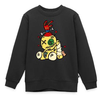 voodoo - Kinder Premium Organic Sweatshirt - Schwarz - Vorne - AI Model Kid Female (0cm)