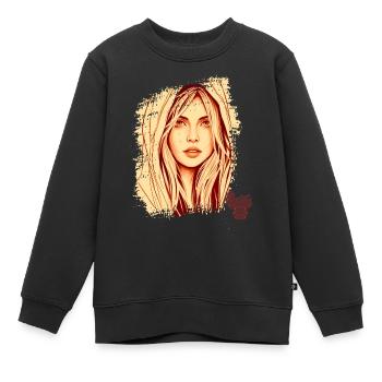 Positive Denkstimmung Leben, Positives Denken - Kinder Premium Organic Sweatshirt - Schwarz - Vorne - AI Model Kid Female (0cm)