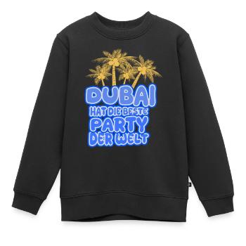 Vacances Dubaï - Sweat Premium enfant bio - noir - Devant - AI Model Kid Female (0cm)
