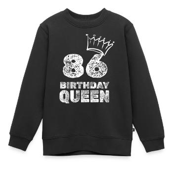 Âge 86 - Sweat Premium enfant bio - noir - Devant - AI Model Kid Female (0cm)