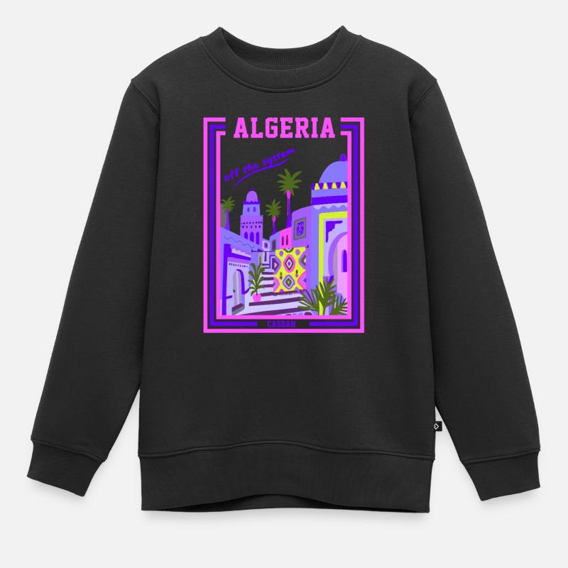 algeria casbah - Sweat Premium enfant bio - noir