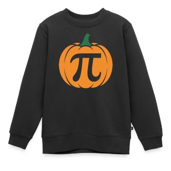 Pi Kürbis Halloween T-Shirt - Kinder Premium Organic Sweatshirt - Schwarz - Vorne - AI Model Kid Female (0cm)