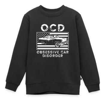 Désordre obsessionnel de la voiture TOC - Sweat Premium enfant bio - noir - Devant - AI Model Kid Female (0cm)
