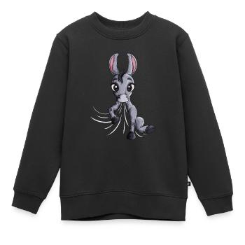 Huftier Esel Decke Pyjama Kuschelshirt Schlafanzug - Kinder Premium Organic Sweatshirt - Schwarz - Vorne - AI Model Kid Female (0cm)