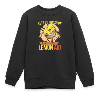 Lets go for some Lemon Aid Zitrone Ersthelfer Arzt - Kinder Premium Organic Sweatshirt - Schwarz - Vorne - AI Model Kid Female (0cm)