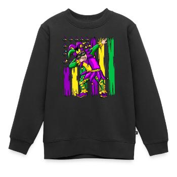 Clown macht Dab Dabbing Tanz Klassenclown Narr - Kinder Premium Organic Sweatshirt - Schwarz - Vorne - AI Model Kid Female (0cm)