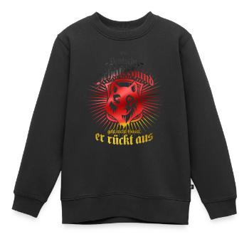 Deutscher Schäferhund - rückt aus - Altdeutsch - Kinder Premium Organic Sweatshirt - Schwarz - Vorne - AI Model Kid Female (0cm)