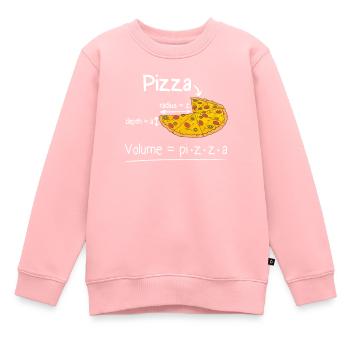 Formule Funny Pizza et Math Meme Professeur de mathématiques - Sweat Premium enfant bio - rose - Devant - AI Model Kid Female (0cm)