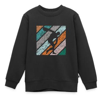 Conception de lancer de disque Lanceur de disque Lanceur de disque - Sweat Premium enfant bio - noir - Devant - AI Model Kid Female (0cm)