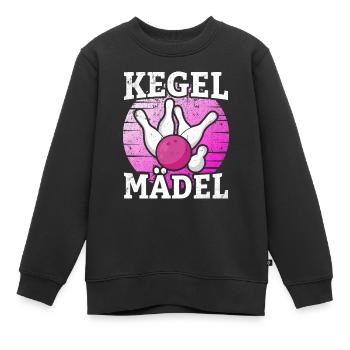 Kegel Mädel - Kinder Premium Organic Sweatshirt - Schwarz - Vorne - AI Model Kid Female (0cm)