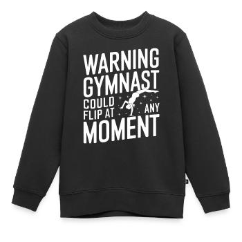 Turnen Turner Gymnastik - Kinder Premium Organic Sweatshirt - Schwarz - Vorne - AI Model Kid Female (0cm)
