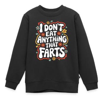 Végétarien Végétalien Végétarien Végétarien - Sweat Premium enfant bio - noir - Devant - AI Model Kid Female (0cm)