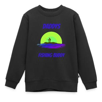 Pêche Père Fils - Sweat Premium enfant bio - noir - Devant - AI Model Kid Female (0cm)
