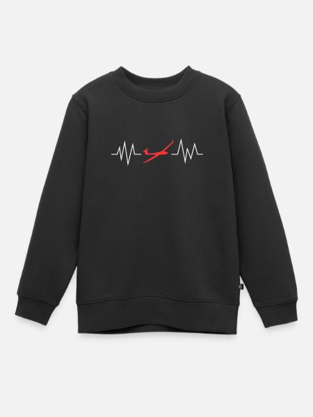 Modellfliegen lustiges Geschenk für Modellflieger - Kinder Premium Organic Sweatshirt - Schwarz