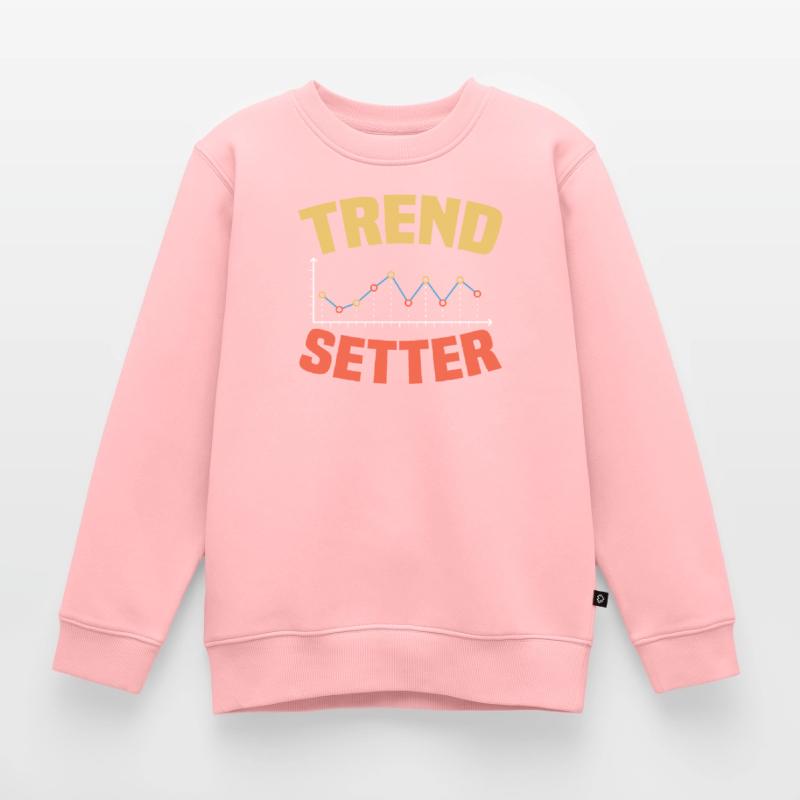 Trend Setter Big Data Analytics Statistics Kids Premium Organic Sweatshirt
