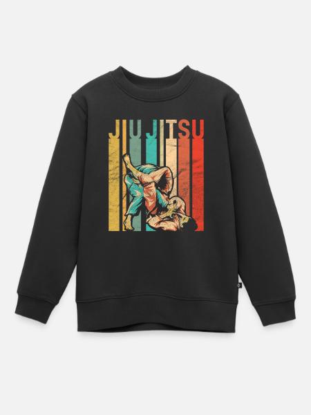 Retro Jiu Jitsu - Bluza Premium dziecięca bio - czarny