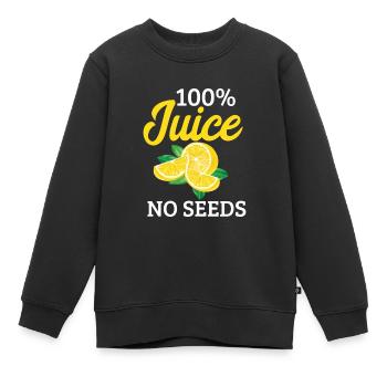 Drôle de vasectomie sans graines - Sweat Premium enfant bio - noir - Devant - AI Model Kid Female (0cm)