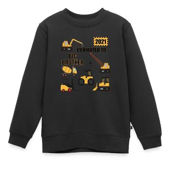 Großer Bruder 2021 - Kinder Premium Organic Sweatshirt - Schwarz - Vorne - AI Model Kid Female (0cm)