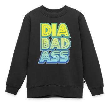 Lustiger Diabetes Diabetiker Insulin - Kinder Premium Organic Sweatshirt - Schwarz - Vorne - AI Model Kid Female (0cm)