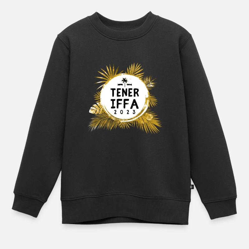 Teneriffa 2023 Bunt - Kinder Premium Organic Sweatshirt - Schwarz