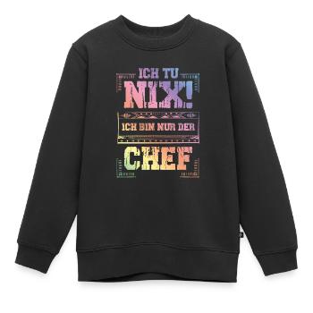 Weltbester Chef - Kinder Premium Organic Sweatshirt - Schwarz - Vorne - AI Model Kid Female (0cm)