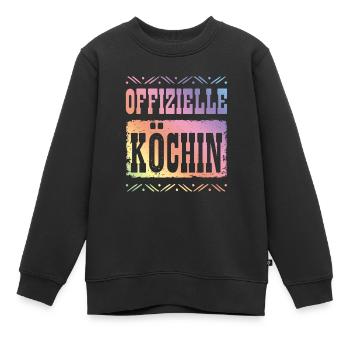 Premium Köchin - Kinder Premium Organic Sweatshirt - Schwarz - Vorne - AI Model Kid Female (0cm)