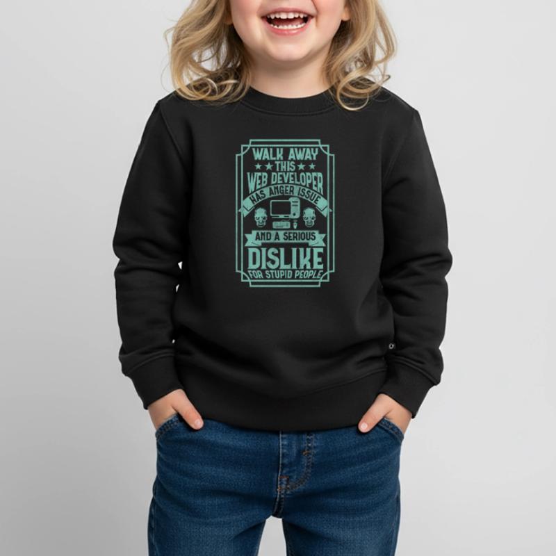 Funny Programmer Web Developer Funny Kinder Premium Organic Sweatshirt