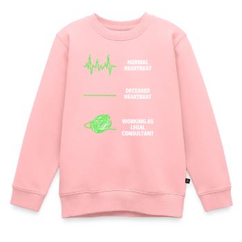 Legal Consultant Lawyer Legal Adviser - Kinder Premium Organic Sweatshirt - Rosa - Vorne - AI Model Kid Female (0cm)