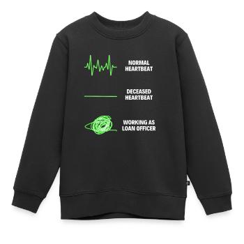 Agent de crédit Prêt de travailleur professionnel - Sweat Premium enfant bio - noir - Devant - AI Model Kid Female (0cm)