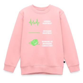 Managing Consultant Professional Worker - Kinder Premium Organic Sweatshirt - Rosa - Vorne - AI Model Kid Female (0cm)