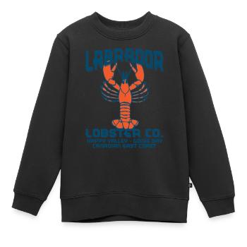 Labrador Lobster Co. - Kinder Premium Organic Sweatshirt - Schwarz - Vorne - AI Model Kid Female (0cm)