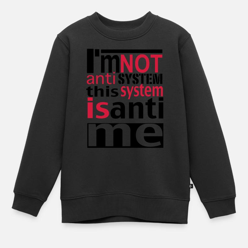 systeme - Sweat Premium enfant bio - noir